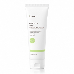 iUNIK Centella Mild Cleansing Foam - Łagodna pianka oczyszczająca z wąkrotą azjatycką 120 ml