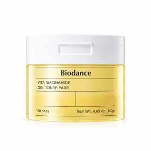 Biodance Vita Niacinamide Gel Toner Pads - Rozświetlające płatki do twarzy 60 szt. 