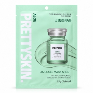 PRETTYSKIN AMPOULE Mask Sheet Aloe - Nawilżająco-kojąca maska w płachcie z aloesem i kwasem hialuronowym 23 g