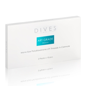 Dives Med. - Art Grade PREMIUM - Mono Eye Canulla 29G 38mm (igła) 50mm (nić) 2x10szt. - uszkodzone opakowanie, termin ważności 02/12/2026