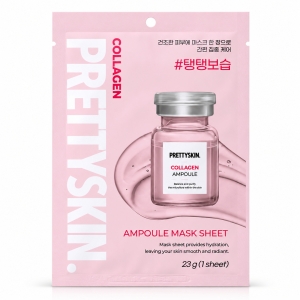 PRETTYSKIN AMPOULE Mask Sheet Collagen - Ujędrniająca maska w płachcie z kolagenem i kwasem hialuronowym 1 szt
