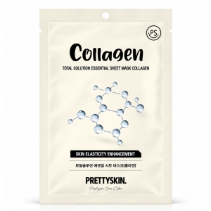 PRETTYSKIN Total Solution Essential Sheet Mask Collagen - Nawilżająca maska w płachcie z kolagenem 1 szt