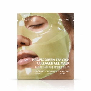 Nacific Green Tea Cica Collagen Gel Mask- Hydrożelowa łagodząco-nawilżająca maska do twarzy 35 g