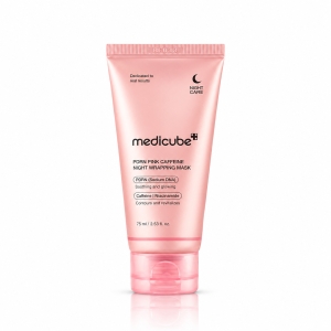 Medicube PDRN Pink Caffeine Night Wrapping Mask - Całonocna maska wygładzająco-napinająca z PDRN 75 ml