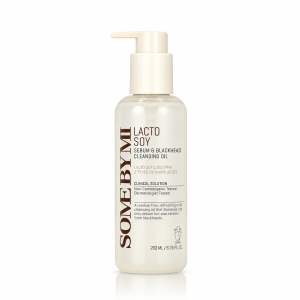 Some By Mi Lacto Soy Sebum & Blackhead Cleansing Oil - Delikatny olejek oczyszczający dla cery wrażliwej 200 ml 