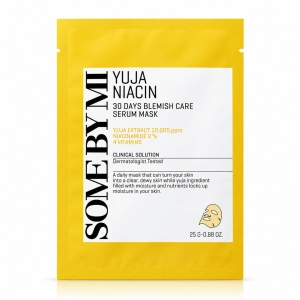 Some By Mi Yuja Niacin Blemish Care Serum Mask - Rozjaśniająca maska w płachcie 25 g