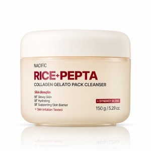 Nacific Rice Pepta Collagen Gelato Pack Cleanser - Oczyszczająca maska i żel do mycia twarzy 2w1 150 g
