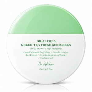 Dr. Althea Green Tea Fresh Sunscreen SPF50+ PA++++ - Łagodzący krem przeciwsłoneczny z zieloną herbatą i wąkrotą azjatycką 45 ml