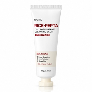 Nacific Rice Pepta Collagen Sherbet Cleansing Balm - Balsam oczyszczający do demakijażu 80 g - uszkodzone opakowanie