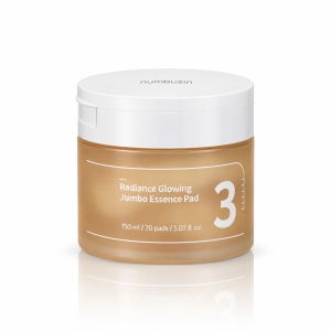 Numbuzin No.3 Radiance Glowing Jumbo Essence Pad - Rozjaśniająco-nawilżające płatki tonizujące do twarzy 150 ml / 70 szt.