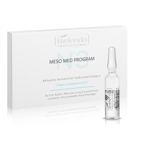 Bielenda Professional Meso Med Program Zestaw aktywnych koncentratów hydronawilżających 10x3ml - uszkodzone opakowanie
