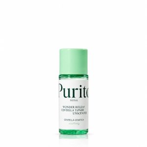 Purito Seoul Wonder Releaf Centella Toner Unscented MINI - Bezzapachowy toner z wąkrotą azjatycką 30 ml