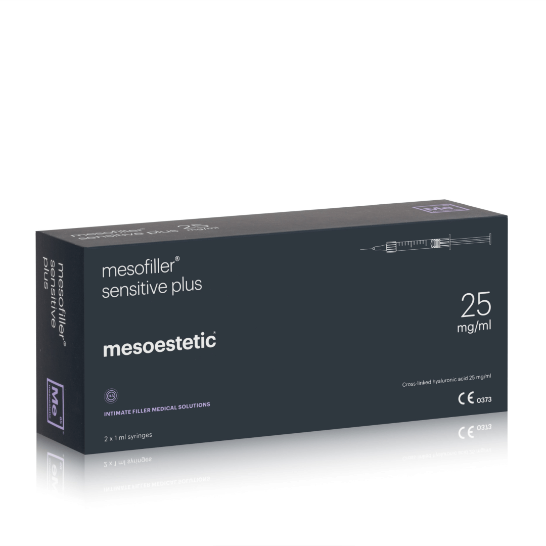 Филлер Mesoestetic Mesofiller Sensitive Plus, на основе гиалуроновой кислоты, для профессионального применения, 2 × 1 мл