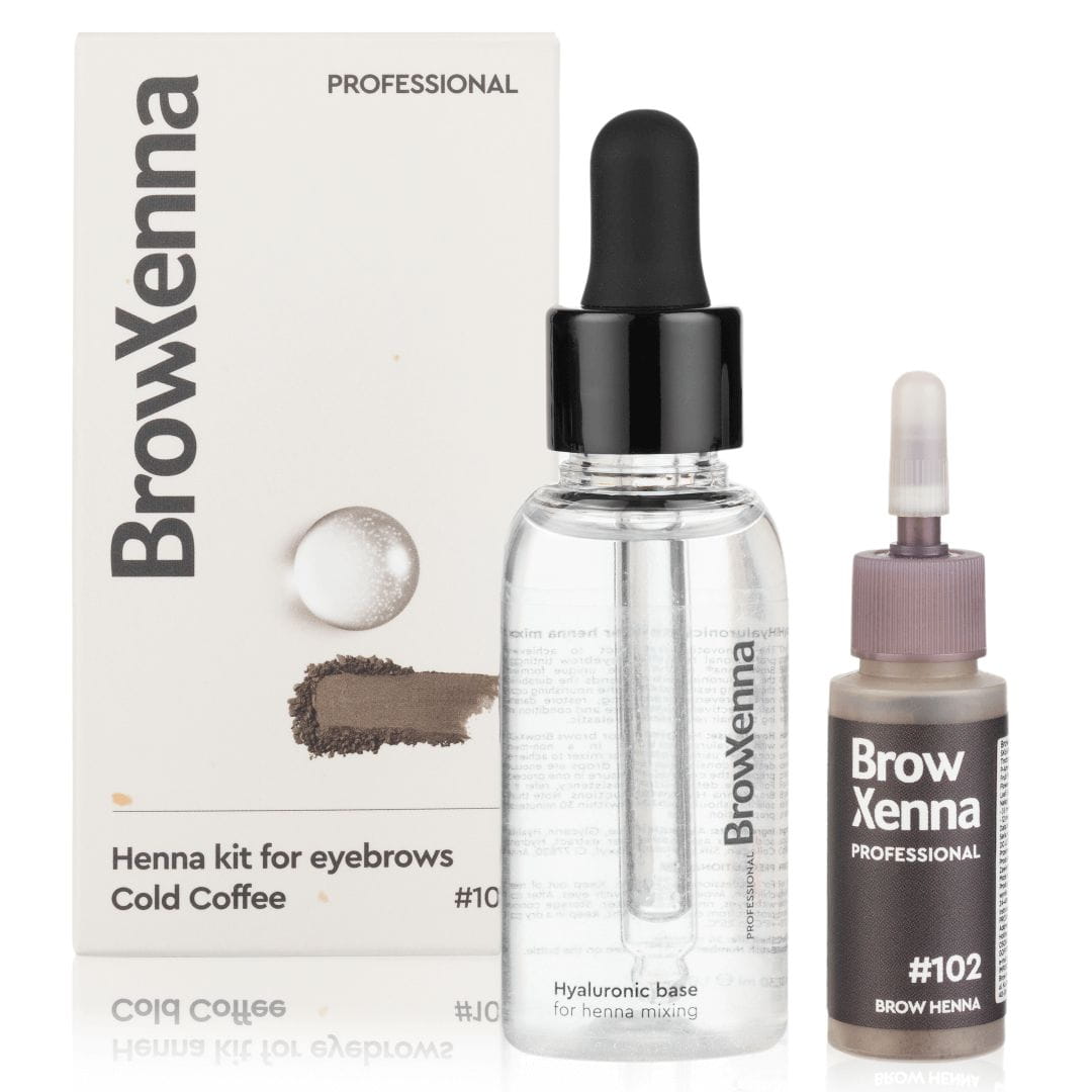 Набор хны для бровей Levchuk Professional Brow Henna с гиалуроновой базой, оттенок 102 Cold Coffee, 10 мл и 30 мл