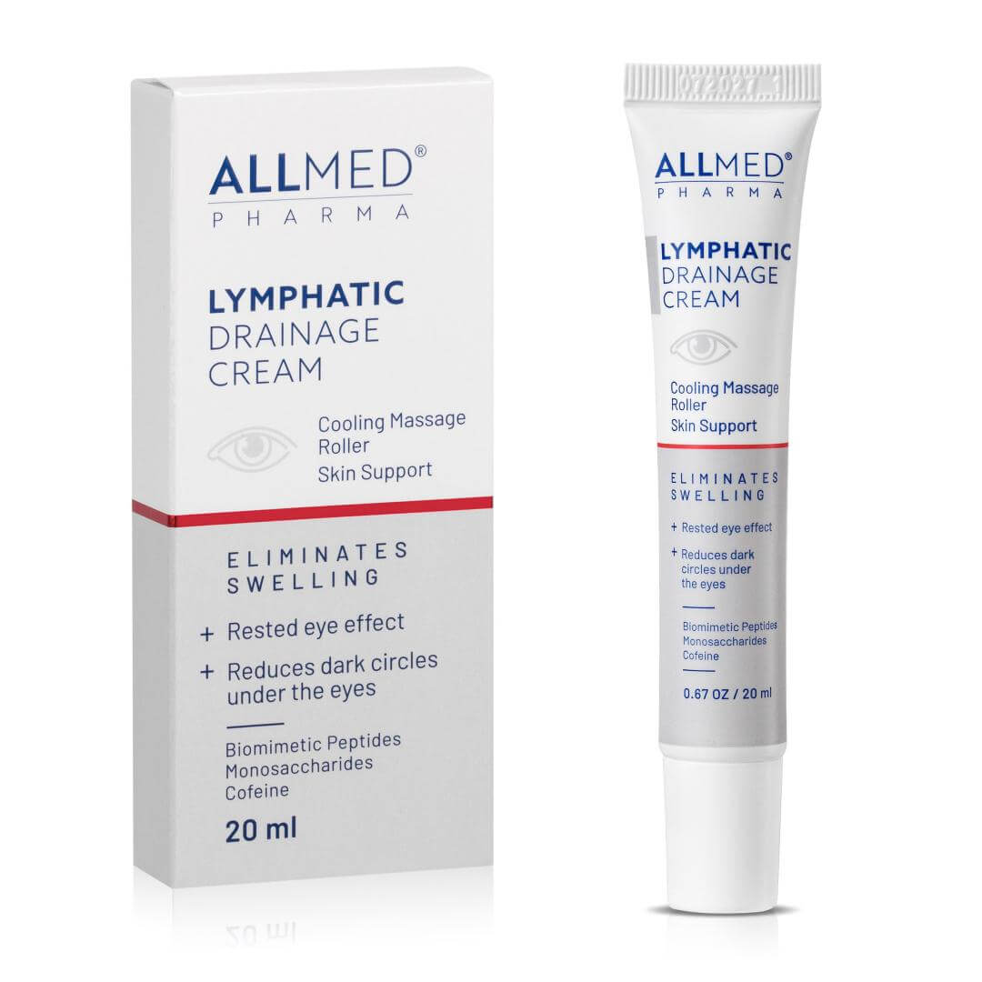 Крем для кожи вокруг глаз AllMed Lymphatic Drainage Cream против отёков и теней, 20 мл