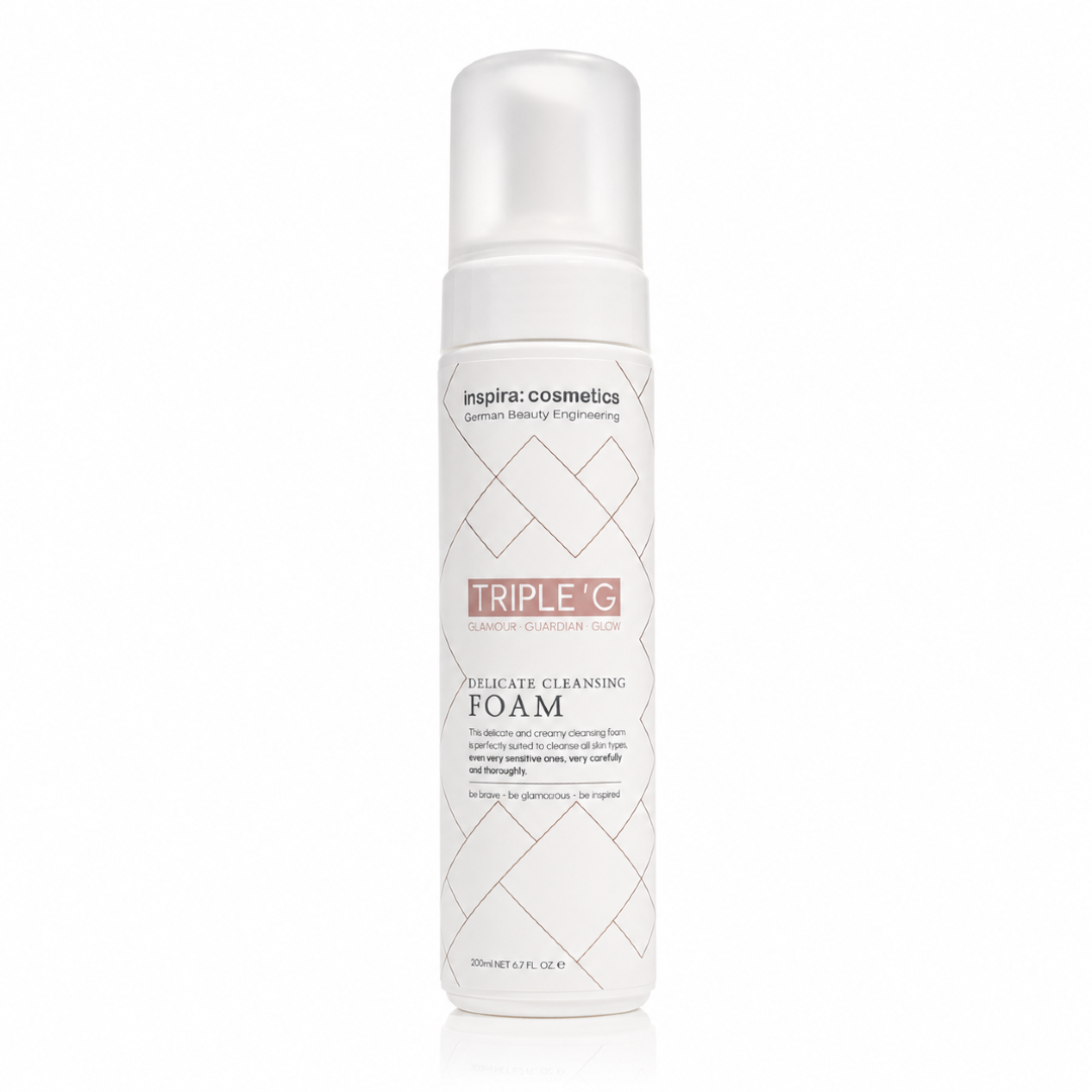 Пенка для умывания Inspira:med Triple'G Delicate Cleansing Foam кремовая, мягкая, 200 мл